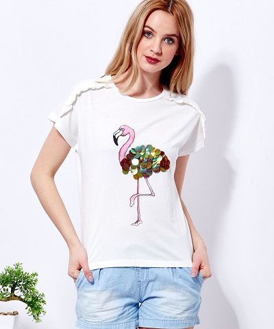 t-shirty z aplikacją