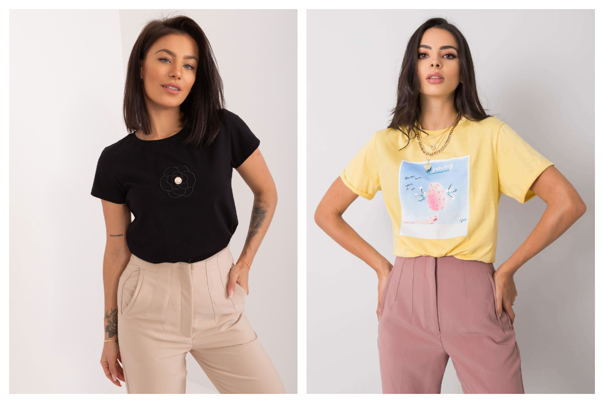 modne eleganckie t-shirty damskie bawełniane w sklepie online eButik.pl